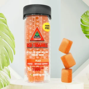 red triangle gummies peach 350mg. – 20pcs.
