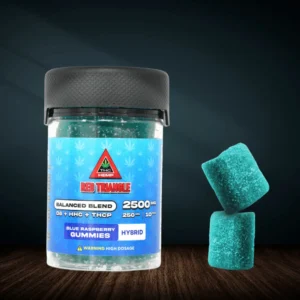 red triangle gummies blue raspberry 250mg. – 10pcs.