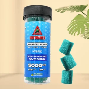 red triangle gummies blue raspberry 250mg. – 20pcs.