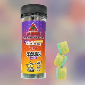 red triangle gummies blueberry mango 450mg. – 20pcs.