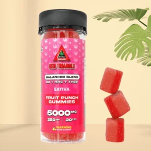 red triangle gummies fruit punch 250mg. – 20pcs.
