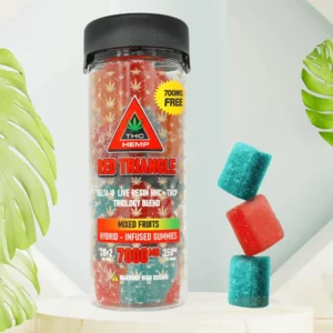 red triangle gummies mixed fruits 350mg. – 20pcs.