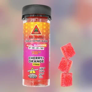 red triangle gummies cherry orange 450mg. – 20pcs.