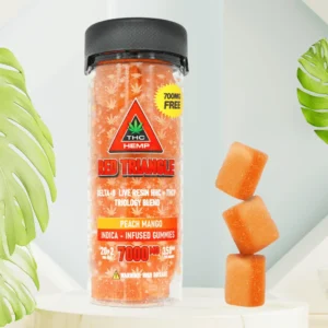 red triangle gummies peach mango 350mg. – 20pcs.