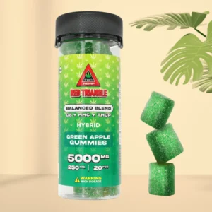 red triangle gummies green apple 250mg. – 20pcs.